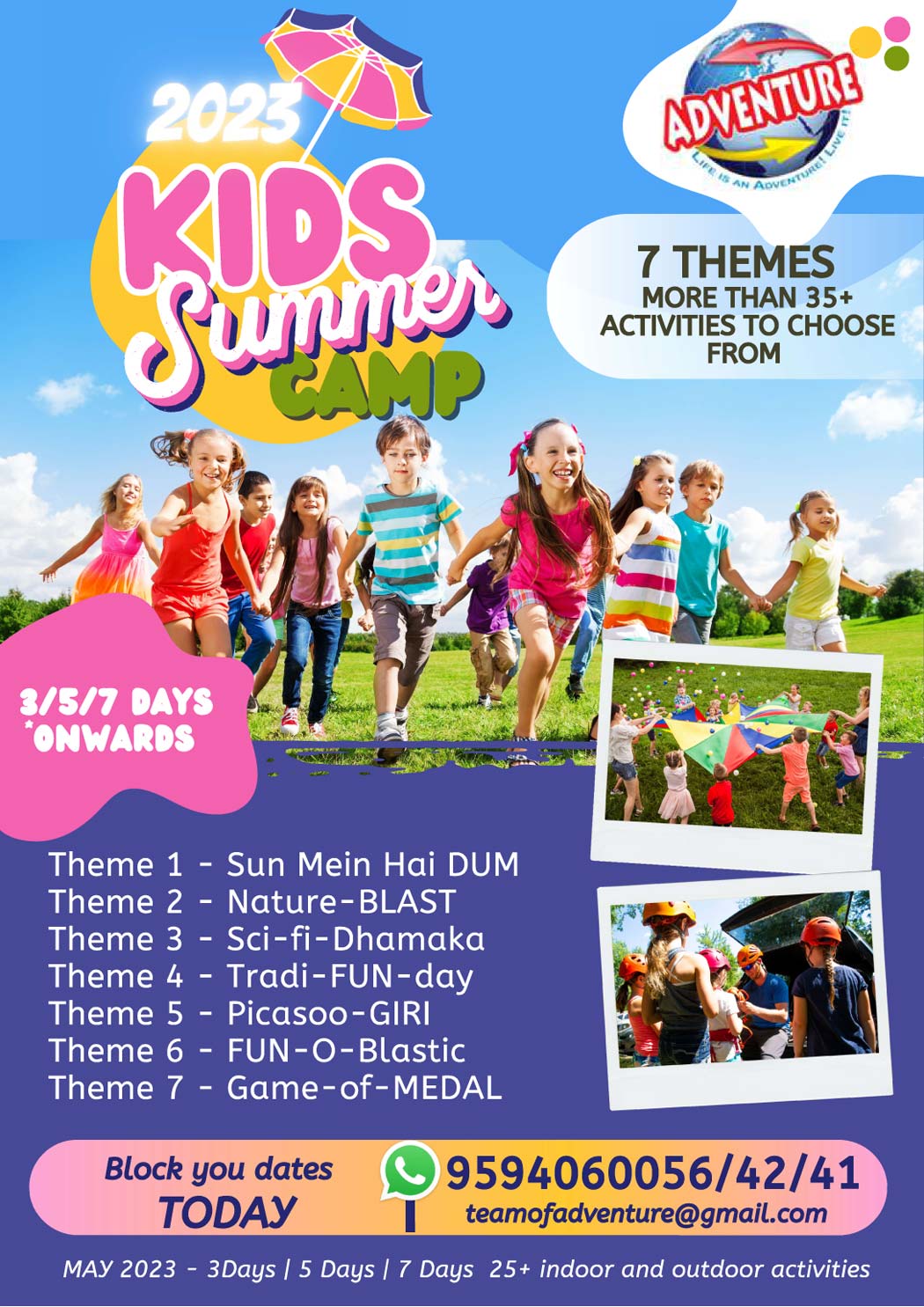 Summer Camps THE ADVENTURE TOURS & TRAVELS